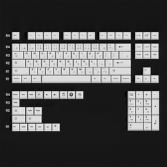 Keycap CMK PBT Black on White Song Ngữ
