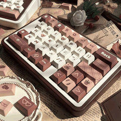 Keycap Caramel Macchiato PBT Dye-sub Cherry Profile