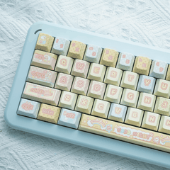 Keycap Rainbow Bunny PBT Dye-sub Cherry Profile