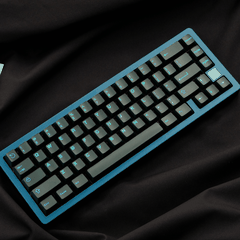 Keycap Aifei ABS Semi-transparent Blue Cyan ABS Double-shot Cherry Profile