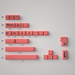 Keycap CMK PBT Afternoon Tea PBT Dye-sub Cherry Profile