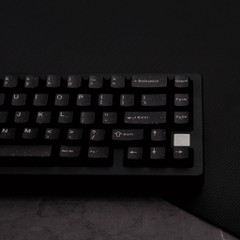 Keycap Aifei ABS Semi-transparent Glitter Black ABS Double-shot Cherry Profile