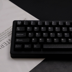 Keycap Aifei ABS Semi-transparent Glitter Black ABS Double-shot Cherry Profile