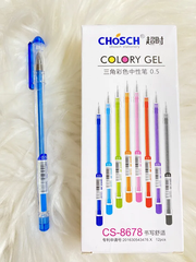 Bút Chosch CS-8678 (Xanh, Tím, Đỏ, Đen) (12 Cây/Hộp; 12 Hộp/ Lốc; 12 Lốc/Thùng)