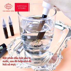 Queen - Bộ Phụ Kiện Bút Máy FPA-01 (1 Ngòi Trơn, 1 Ngòi Nét Hoa, 1 Bơm vệ sinh) (Sử dụng cho bút máy FP17) (24 Bộ/Hộp)
