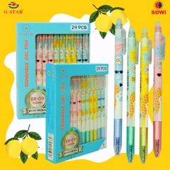 G-Star Bút Gel Bấm Xóa Được ER04 (12 cây/hộp, 12 hộp/lốc, 72 hộp/thùng)
