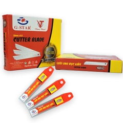G-Star Lưỡi Dao Rọc Giấy Loại Lớn 18mm LC18 (10 Lưỡi/Tuýp; 10 Tuýp/ Hộp; 30 Hộp/ Thùng)