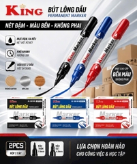 Bút Lông Dầu Lớn 150 (Mực Xanh, Đỏ, Đen) (12 Cây/Hộp, 120 Hộp/Thùng)