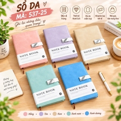 Sổ Tay Bìa Da Cao Cấp A5 537-25 (100 Quyển/Thùng)