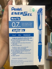 Pentel - Bút Gel Nắp Đậy EnerGel BL57 0,7mm - Mực Xanh (12 Cây/Hộp)
