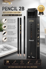 Bút Chì Gỗ 2B Deluxe 50-50 (10 Cây/Hộp, 24 Hộp/Lốc, 144 Hộp/Thùng)