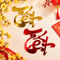 Decal Trang Trí chữ TẾT (1 Chữ/Bịch)