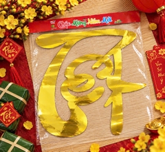 Decal Trang Trí chữ TẾT (1 Chữ/Bịch)