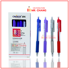 Bút Chosch Mực Nước CS8698 (Xanh, Tím, Đỏ, Đen) (12 Cây/Hộp; 12 Hộp/ Lốc; 12 Lốc/Thùng)