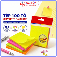 Giấy Note Đủ Màu KING 3x3 ( 20 Xấp/Lốc; 30 Lốc/Thùng)