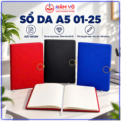 Sổ Da A5 01-25 (24 Quyển/ Lốc; 120 Quyển/Thùng)