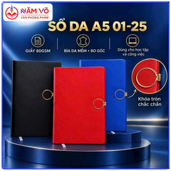 Sổ Da A5 01-25 (24 Quyển/ Lốc; 120 Quyển/Thùng)