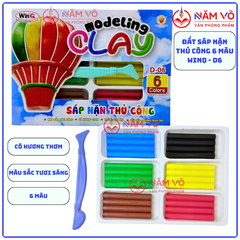 WinQ Đất Nặn Thủ Công 6 Màu D06 (5 Hộp/Lốc; 120 Hộp/ Thùng)