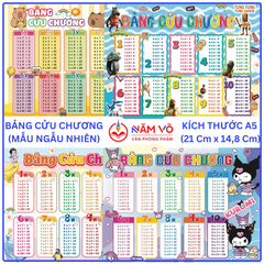 LS Bảng Cửu Chương (5 Tờ/ Xấp; 10 Xấp/ Bó; 100 Xấp/ Cục)