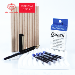 Queen Ống Mực Queen FIC-034 Ống Lớn 34mm (12 Ống/ Hộp; 12 Hộp/ Lốc) (Mực Xanh, Tím)