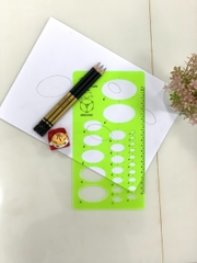WinQ Thước Vẽ Hình Ellipse E606 (10 Cây/ Hộp; 5 Hộp/ Lốc)