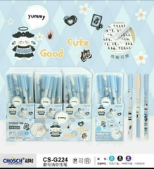 [HỘP NHỰA] Bút Gel Xóa Được NẮP Đậy Chosch HỘP NHỰA (12 Cây/Hộp; 12 Hộp/ Lốc; 12 Lốc/ Thùng) CS-G215; CS-G213; CS-G226; CS-G212