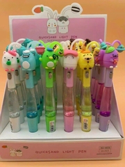 Bút Đèn Gel Hình Kim Tuyến Nước HLL062 (24 Cây/Hộp) - MỰC XANH