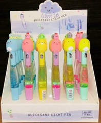 Bút Đèn Gel Hình Kim Tuyến Nước HLL062 (24 Cây/Hộp) - MỰC XANH