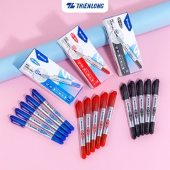 TL - Bút Lông Dầu Nhỏ PM04 (Xanh, Đỏ, Đen) (10 Cây/Hộp)