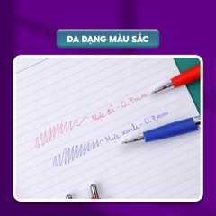 TL - Bút Bi TL047 (Xanh, Đỏ, Đen) (10 Cây/Hộp)