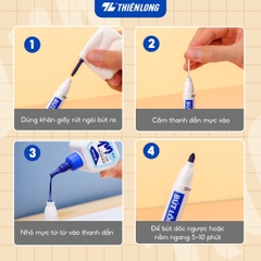 TL - Mực Bút Lông Bảng WBI01 (Xanh, Đỏ, Đen) (6 Lọ/ Lốc, 24 Lốc/ Thùng, 144 Hộp/ Thùng)
