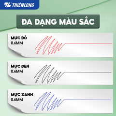 TL - Bút Bi NẾN Candee TL093 (Xanh, Đỏ, Đen) (20 Cây/Hộp)
