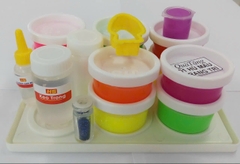 HS Chất nhờn ma quái (Slime) CNMQ-003 (10 hủ + bộ dụng cụ)