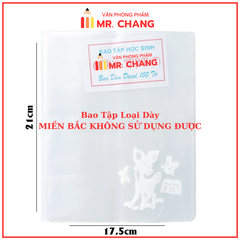 Bìa BAO TẬP Kiếng Trong Có Nai DÀY (10 Tờ/Cuộn; 100 Tờ/Xấp)