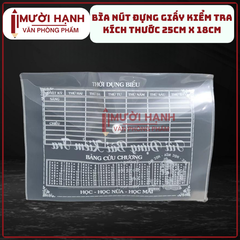 Bìa Kiểm Tra Có In A5 (20 cái = Xấp; 2000 Cái/ thùng)