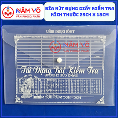 Bìa Kiểm Tra Có In A5 (20 cái = Xấp; 2000 Cái/ thùng)