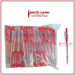 Bút Bi Aihao Đầu Bấm 207 BỊCH (100 Cây/ Bịch; 32 Bịch/Thùng)