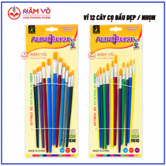 Cọ 12 Cây Nhọn và Dẹp 203 (12 Cây/Vĩ; 500 Vĩ/Thùng)