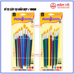 Cọ 12 Cây Nhọn và Dẹp 203 (12 Cây/Vĩ; 500 Vĩ/Thùng)
