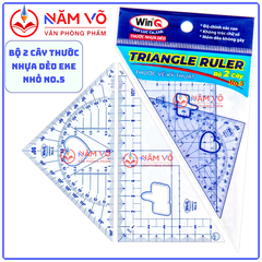 Win Q Thước Dẻo Êke Nhỏ Số 5 No5 (2 Cây/Bịch ; 50 Bịch/Hộp)