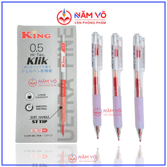 Bút Bi Bấm King Hi-Tec Klik SL-101 (12 Cây/ Hộp; 12 Hộp/ Lốc; 12 Lốc/ Thùng)