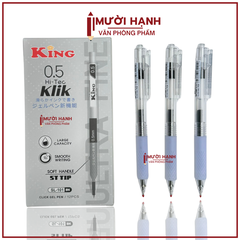 Bút Bi Bấm King Hi-Tec Klik SL-101 (12 Cây/ Hộp; 12 Hộp/ Lốc; 12 Lốc/ Thùng)