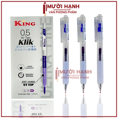 Bút Bi Bấm King Hi-Tec Klik SL-101 (12 Cây/ Hộp; 12 Hộp/ Lốc; 12 Lốc/ Thùng)