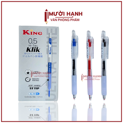 Bút Bi Bấm King Hi-Tec Klik SL-101 (12 Cây/ Hộp; 12 Hộp/ Lốc; 12 Lốc/ Thùng)