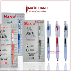 Bút Bi Bấm King Hi-Tec Klik SL-101 (12 Cây/ Hộp; 12 Hộp/ Lốc; 12 Lốc/ Thùng)