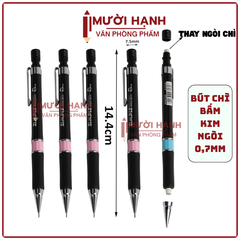 Bút Chì Bấm BaoKe HB Ngòi 0.7mm 105 (12 Cây/Hộp) (12 Hộp/Lốc) (12 Lốc/Thùng)