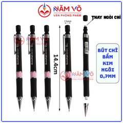 Bút Chì Bấm BaoKe HB Ngòi 0.7mm 105 (12 Cây/Hộp) (12 Hộp/Lốc) (12 Lốc/Thùng)