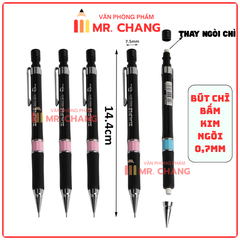 Bút Chì Bấm BaoKe HB Ngòi 0.7mm 105 (12 Cây/Hộp) (12 Hộp/Lốc) (12 Lốc/Thùng)