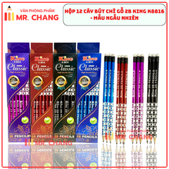 Bút Chì Gỗ 2B King 8816 (12 Cây/ Hộp; 12 Hộp/ Lốc; 240 Hộp/ Thùng)