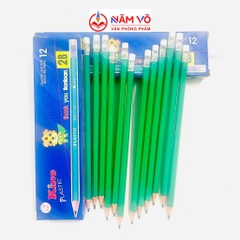 . Bút Chì Gỗ Có Gôm King 655 (12 Cây/ Hộp; 12 Hộp/ Lốc; 20 Lốc/ Thùng)
